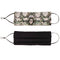 Masque Réversible en Coton "Python Olive"